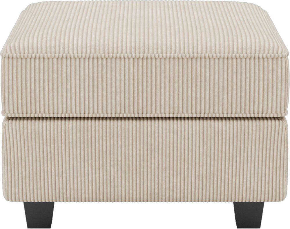 Teal Blue and Black Solid Wood and Microfiber Storage Ottoman - 26-inch