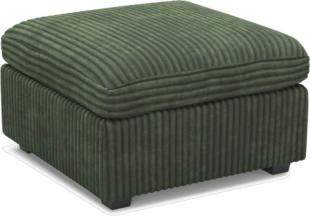 Beige and Black Chenille Storage Ottoman - 30-inch