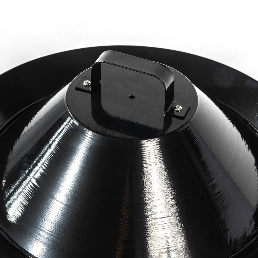 50000 Btu 19 Black Steel Propane Portable Tabletop Round Fire Pit