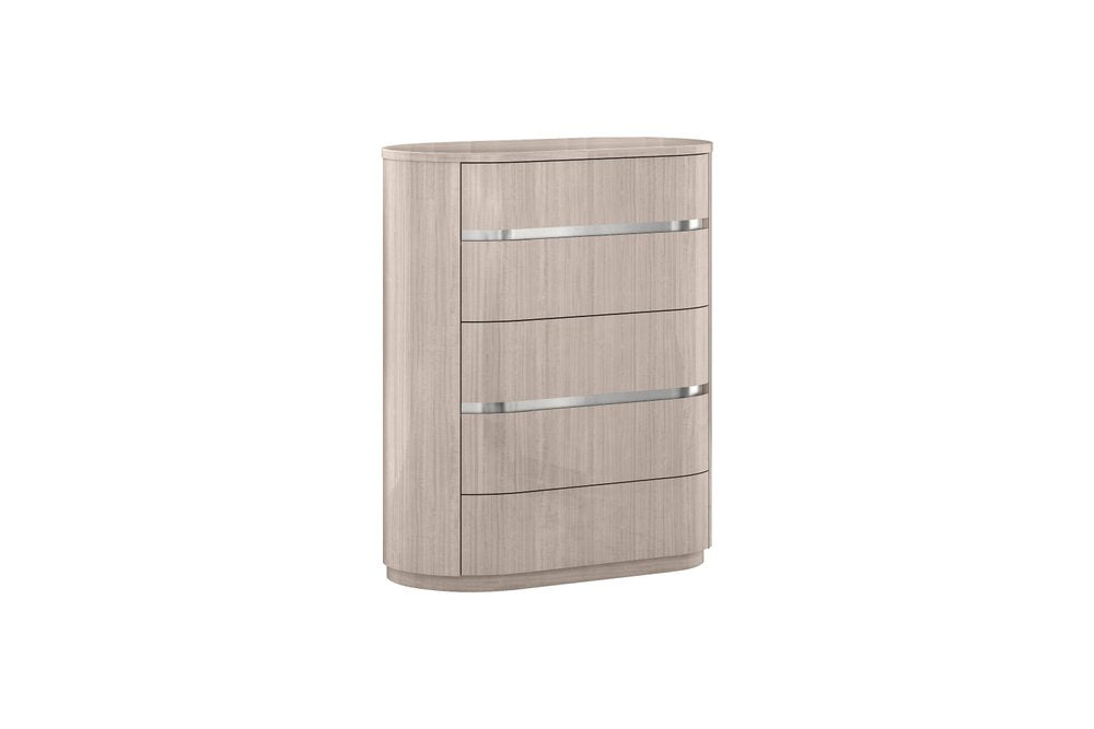 Beige Wood Four Drawer Dresser - 40-inch