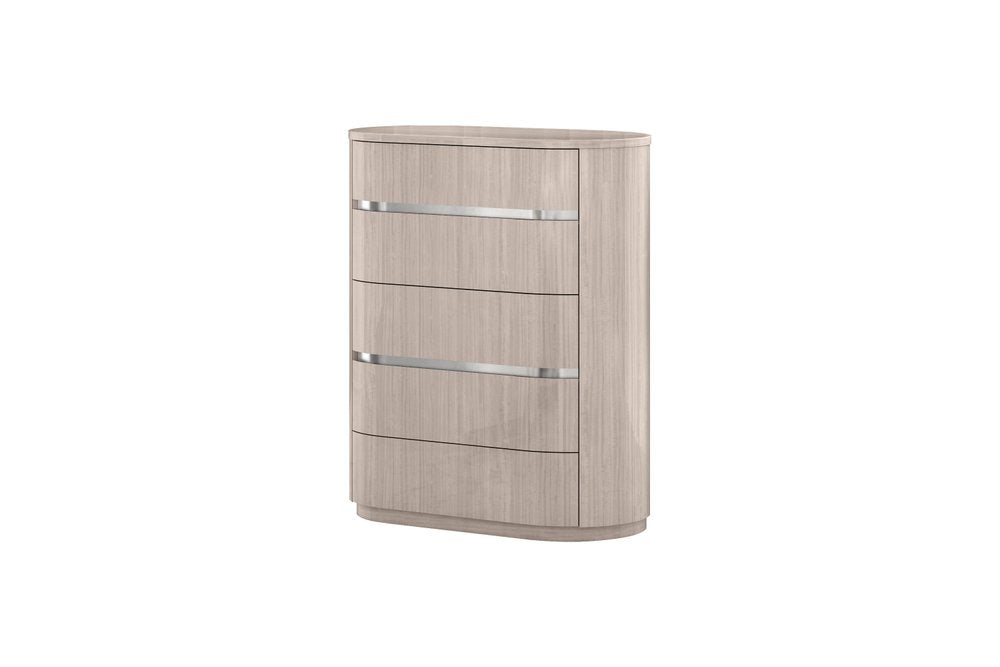 Beige Wood Four Drawer Dresser - 40-inch