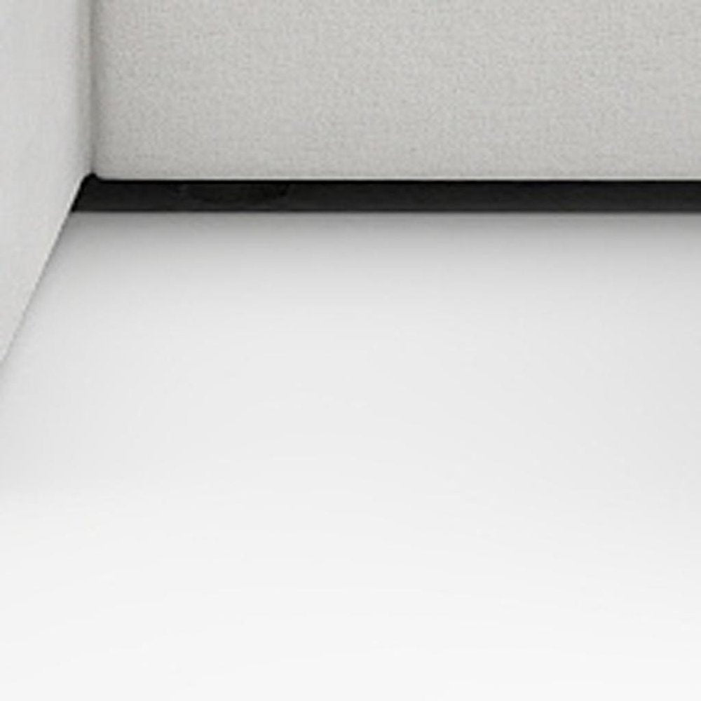 Light Gray Linen Blend Modular Universal Sofa with Ottoman and Storage