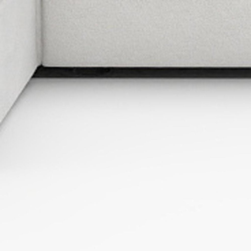 Black Linen Blend Modular Sofa with Ottomans Toss Pillows and Storage
