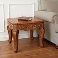 Oak Wood Square End Table - 23-inch