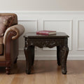 Espresso Wood Square End Table - 23-inch