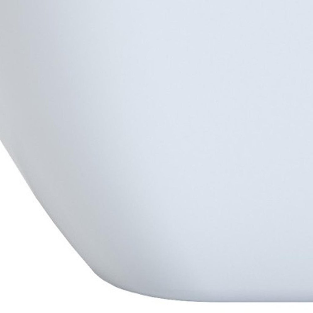 White Acrylic Oval Bath Tub - 63-inch