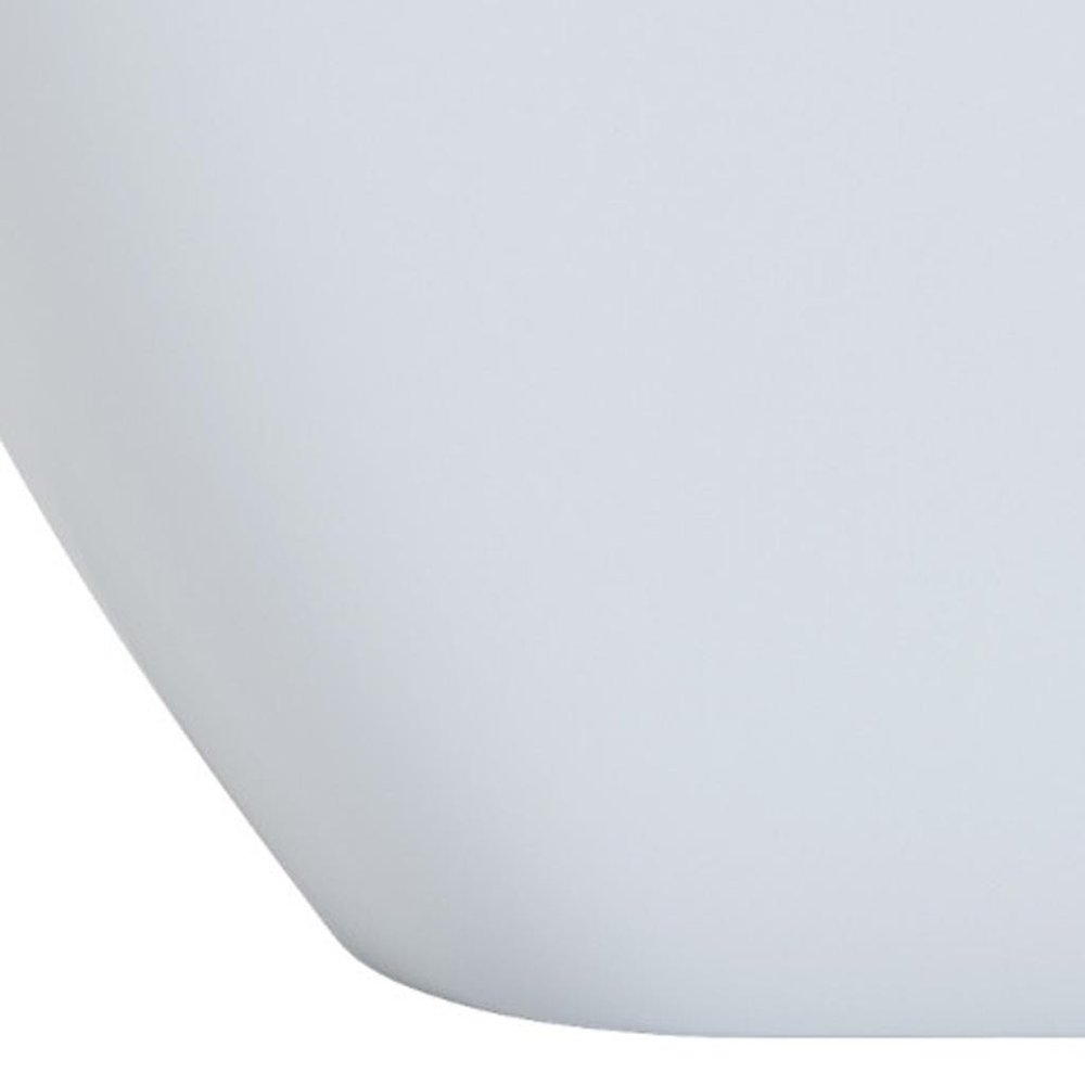 White Acrylic Oval Bath Tub - 63-inch