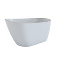 White Acrylic Oval Bath Tub - 59-inch