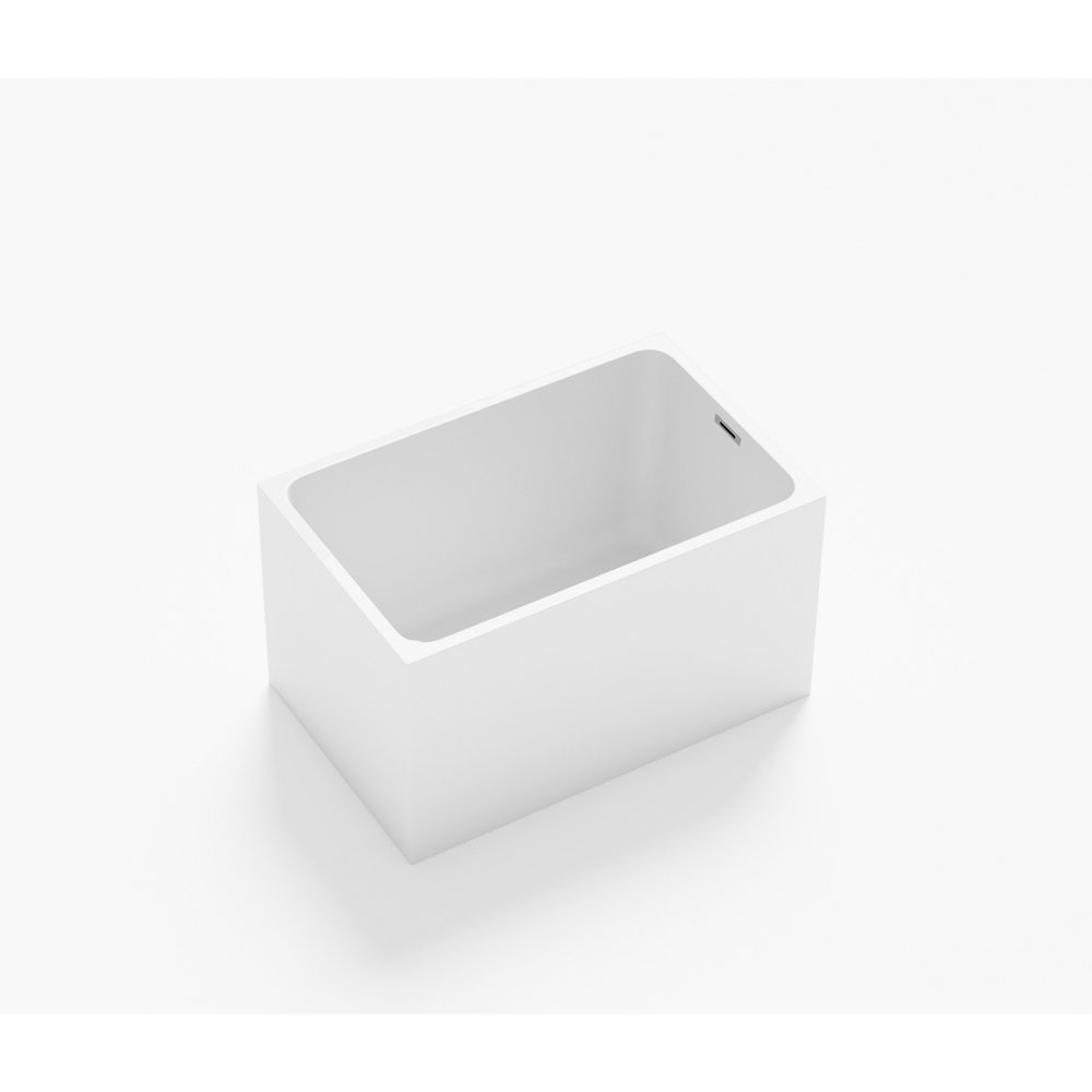 White Acrylic Bath Tub - 47-inch