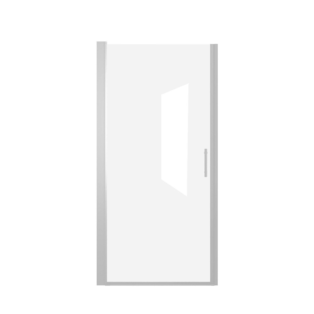 Aluminum and Tempered Glass Shower Door - 72 X 36-inch