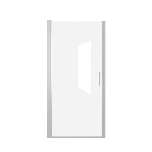 Aluminum and Tempered Glass Shower Door - 72 X 36-inch