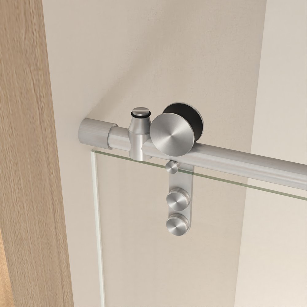 Set of Two Tempered Glass Shower Doors