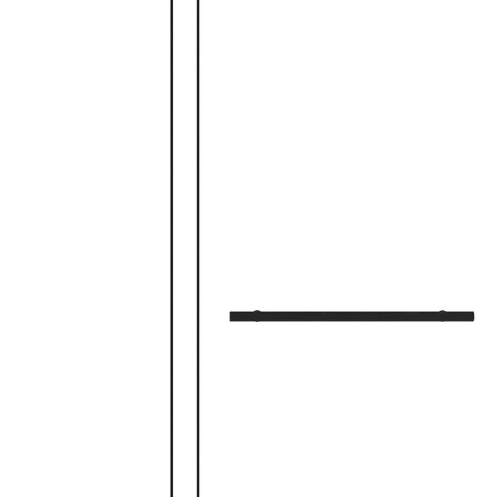 Set of Two Tempered Glass Shower Doors