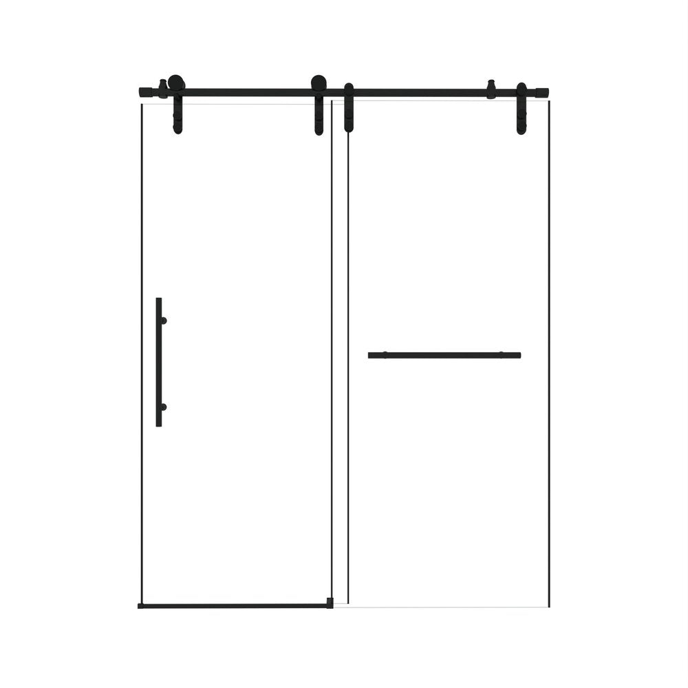 Set of Two Tempered Glass Shower Doors