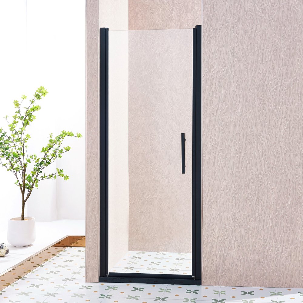 Aluminum and Tempered Glass Shower Door - 75 X 30-inch