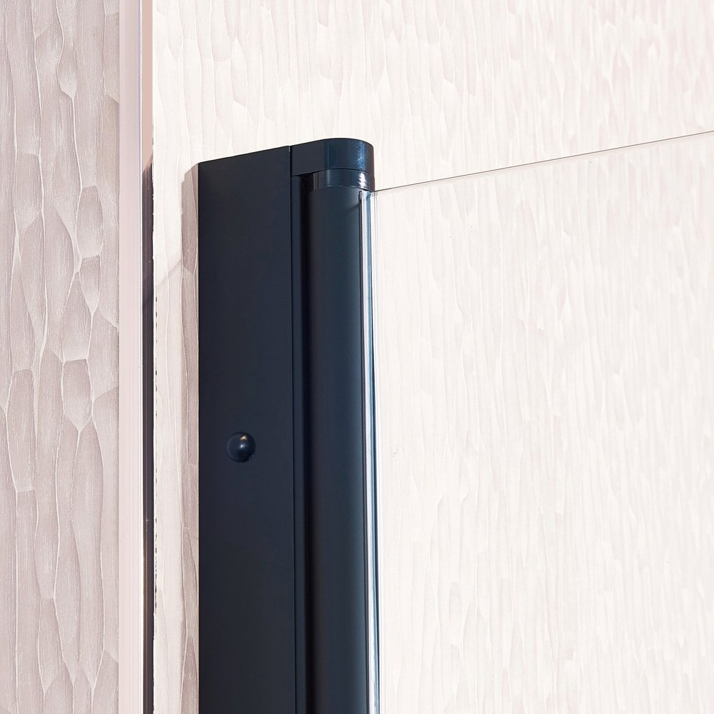 Aluminum and Tempered Glass Shower Door - 75 X 30-inch