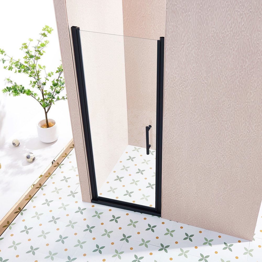 Aluminum and Tempered Glass Shower Door - 75 X 30-inch