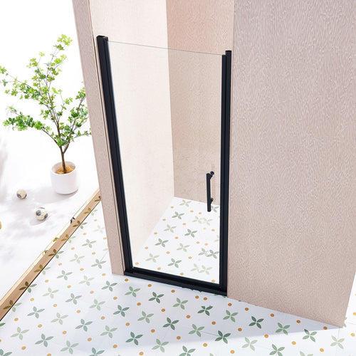 Aluminum and Tempered Glass Shower Door - 75 X 32-inch