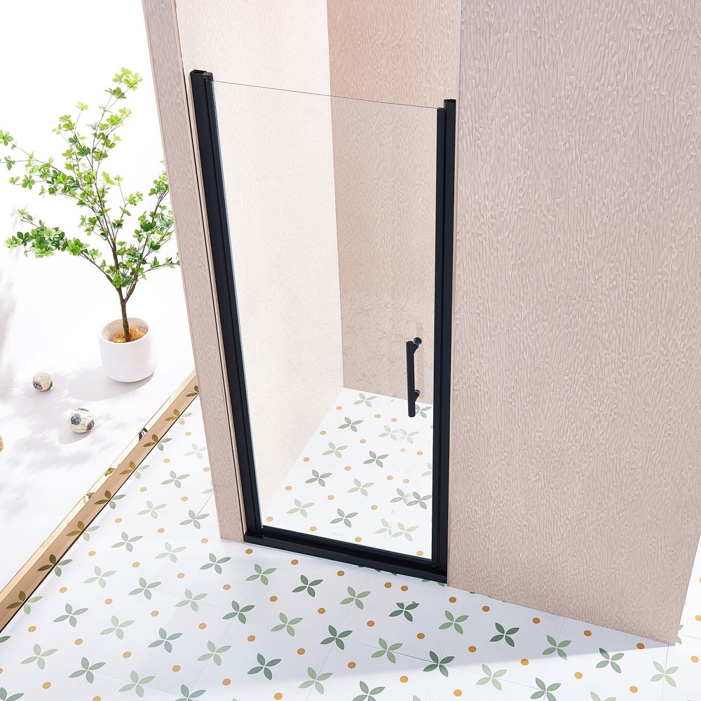 Aluminum and Tempered Glass Shower Door - 75 X 32-inch