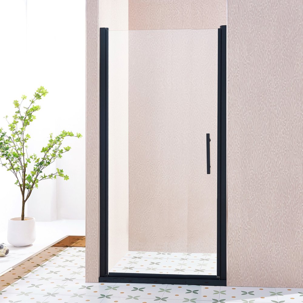 Aluminum and Tempered Glass Shower Door - 75 X 34-inch