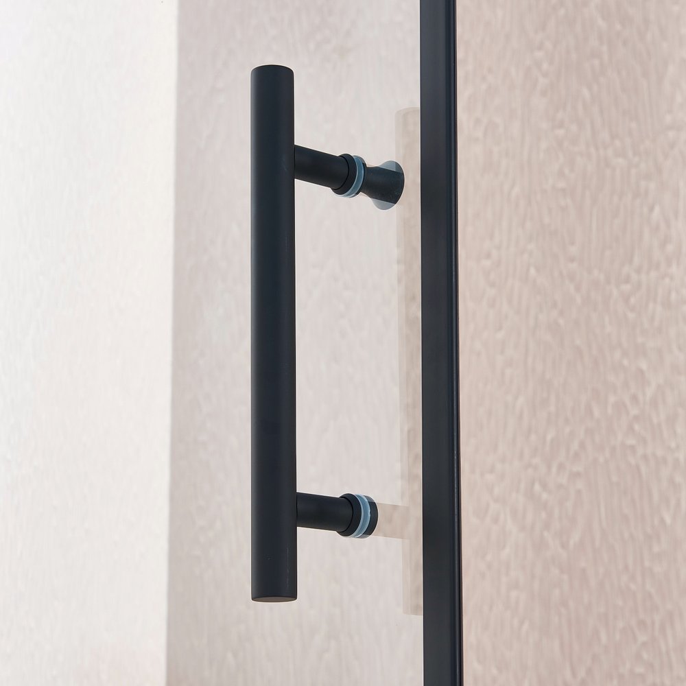 Aluminum and Tempered Glass Shower Door - 75 X 34-inch