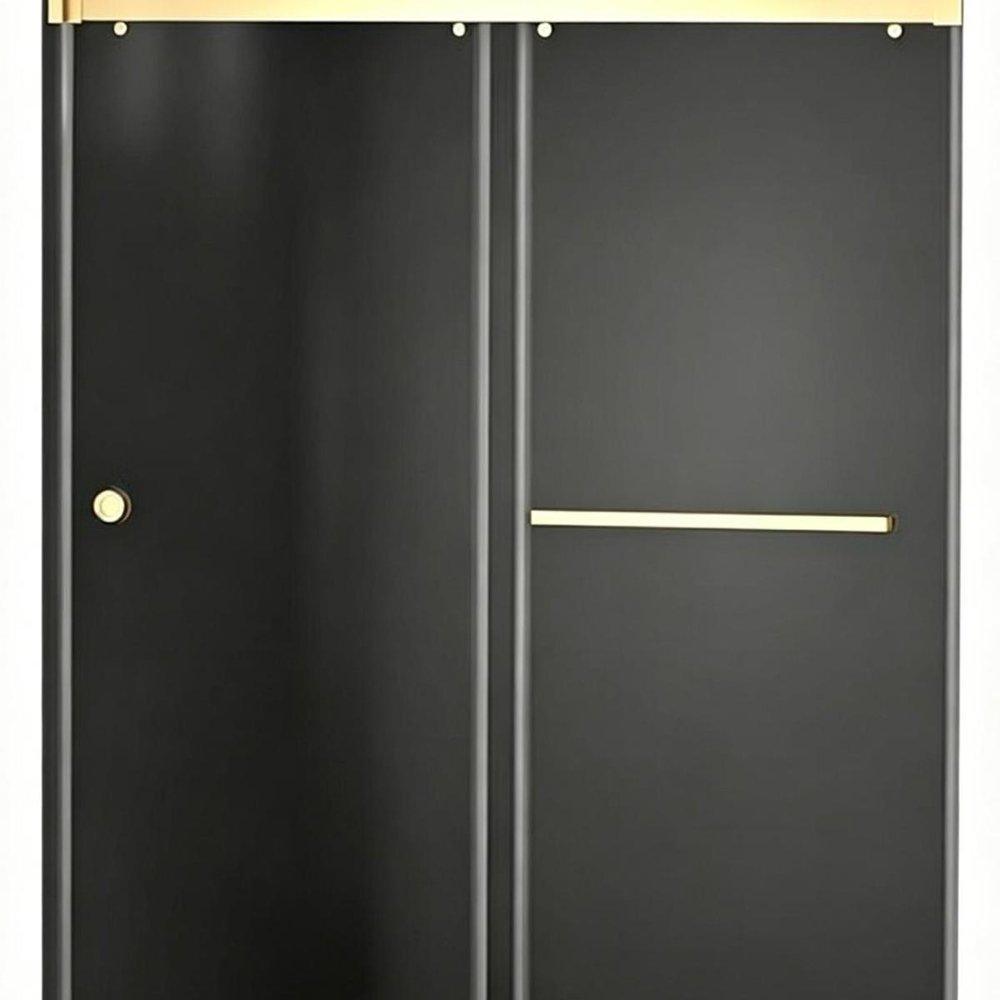 Set of Two Tempered Glass Shower Doors