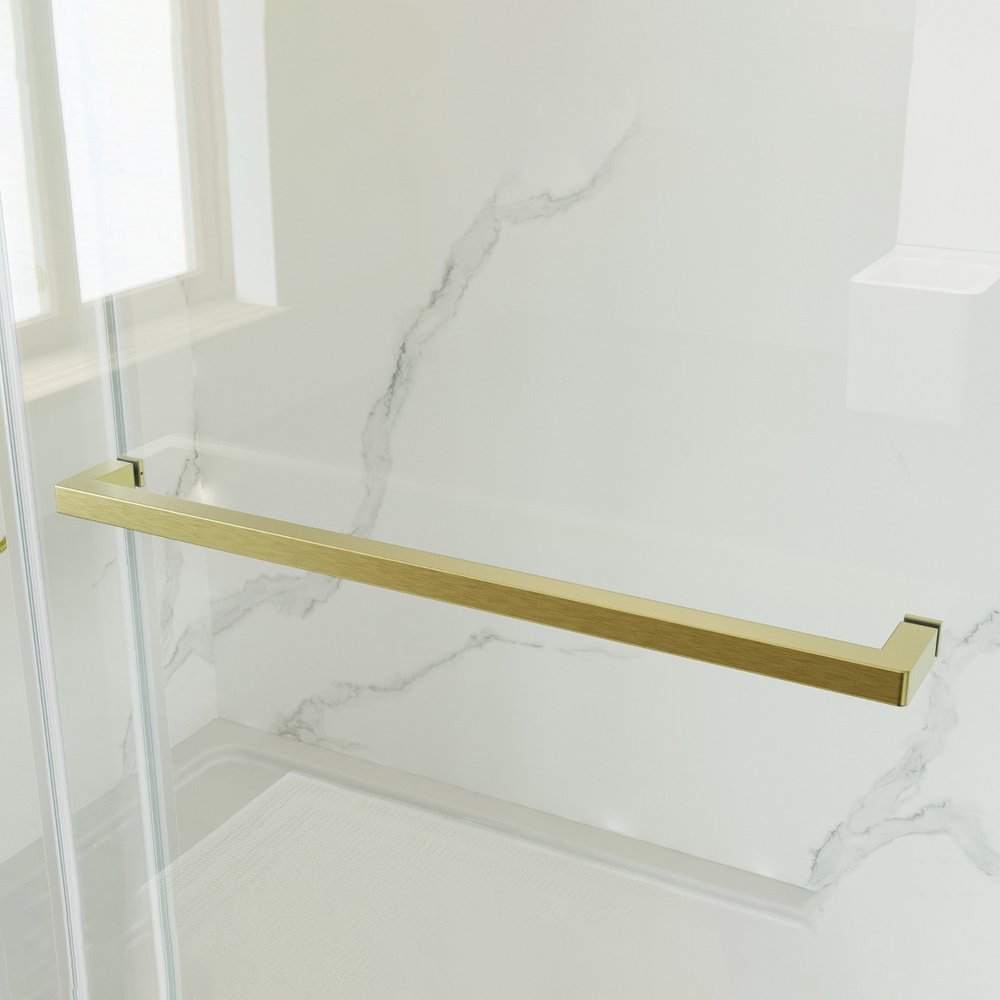Set of Two Tempered Glass Shower Doors