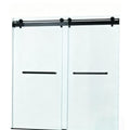 Set of Two Tempered Glass Shower Doors