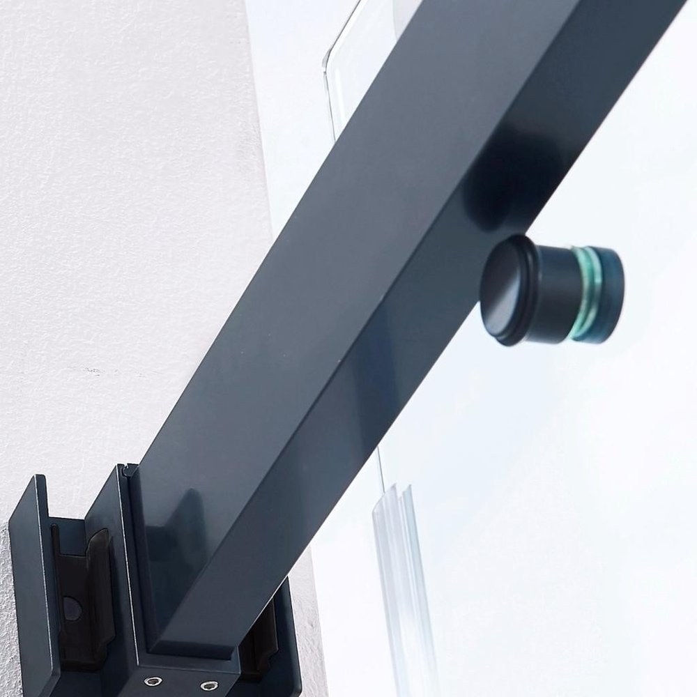 Set of Two Tempered Glass Shower Doors