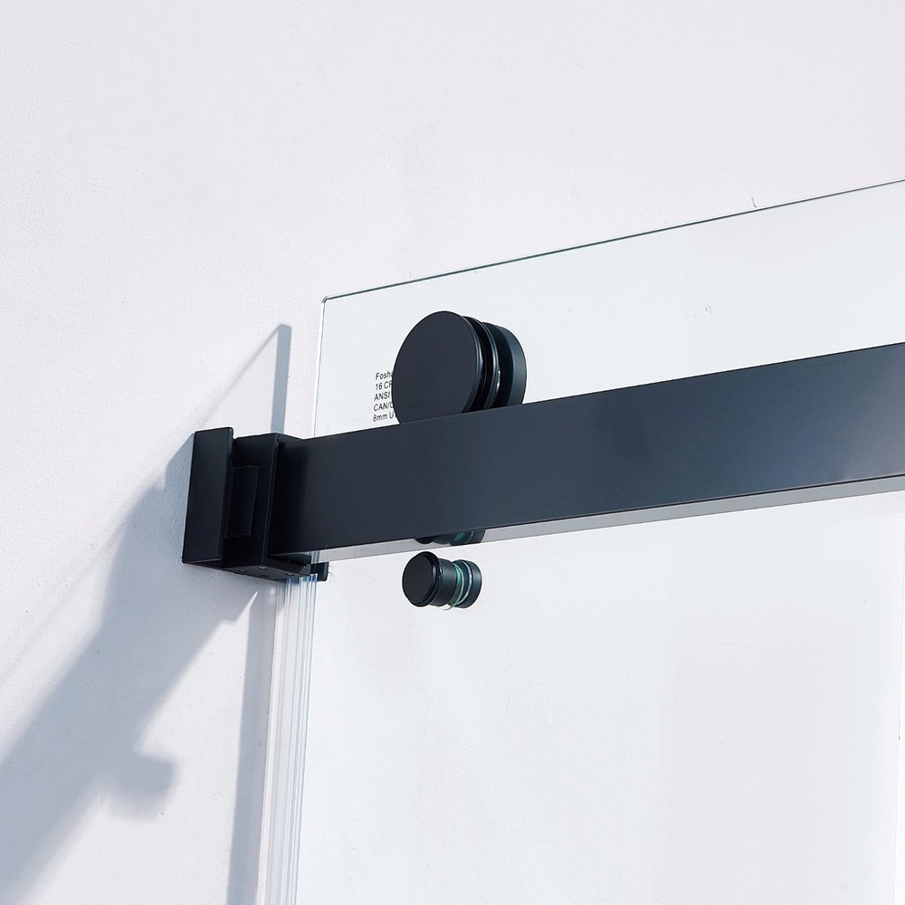 Set of Two Tempered Glass Shower Doors