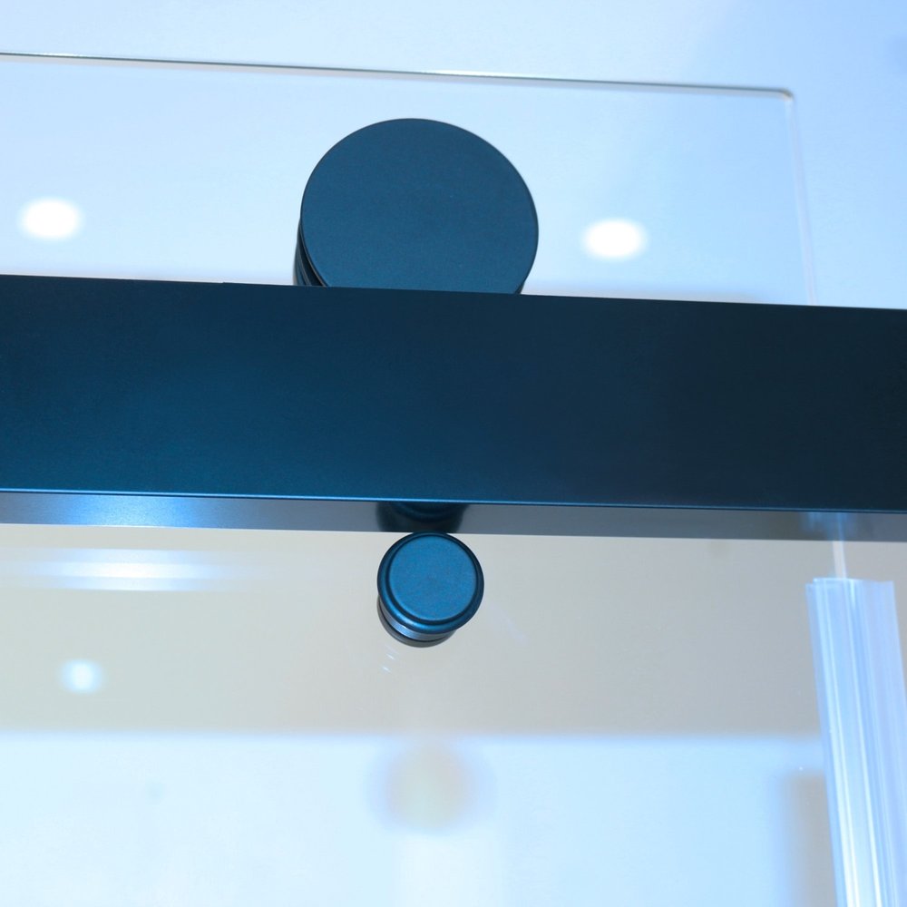 Set of Two Tempered Glass Shower Doors