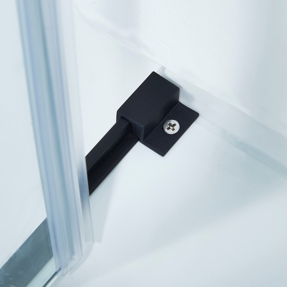 Set of Two Tempered Glass Shower Doors