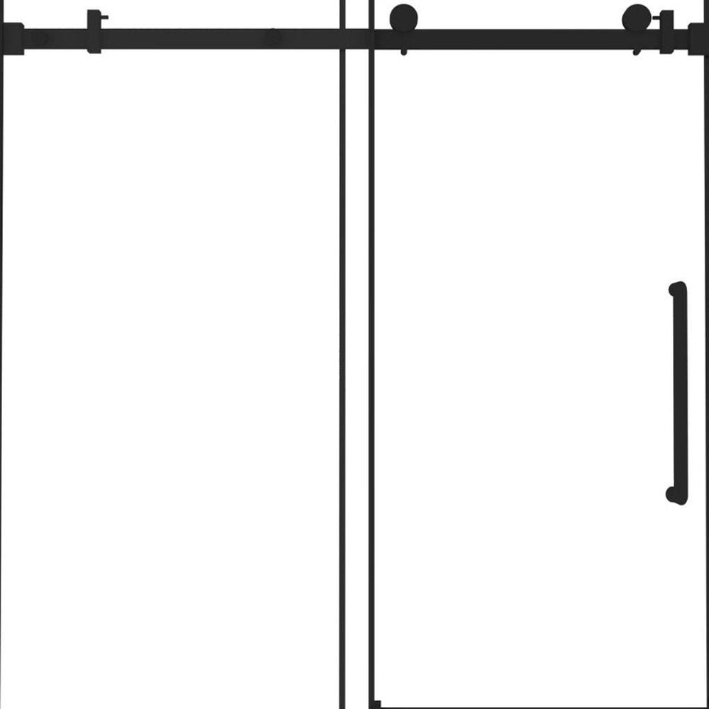 Set of Two Tempered Glass Shower Doors