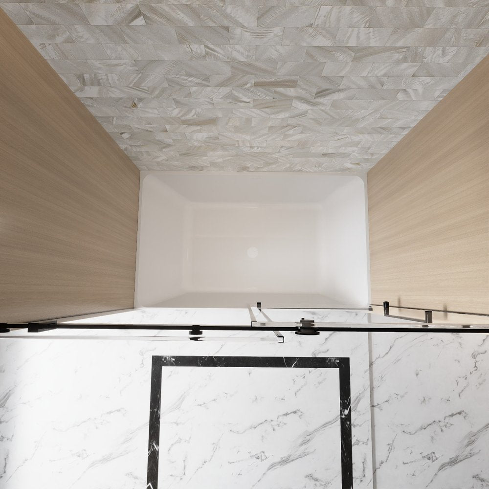 Set of Two Tempered Glass Shower Doors
