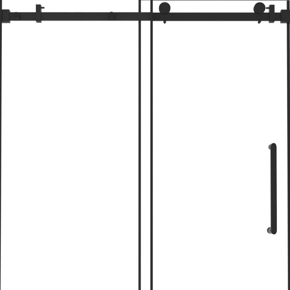 Set of Two Tempered Glass Shower Doors