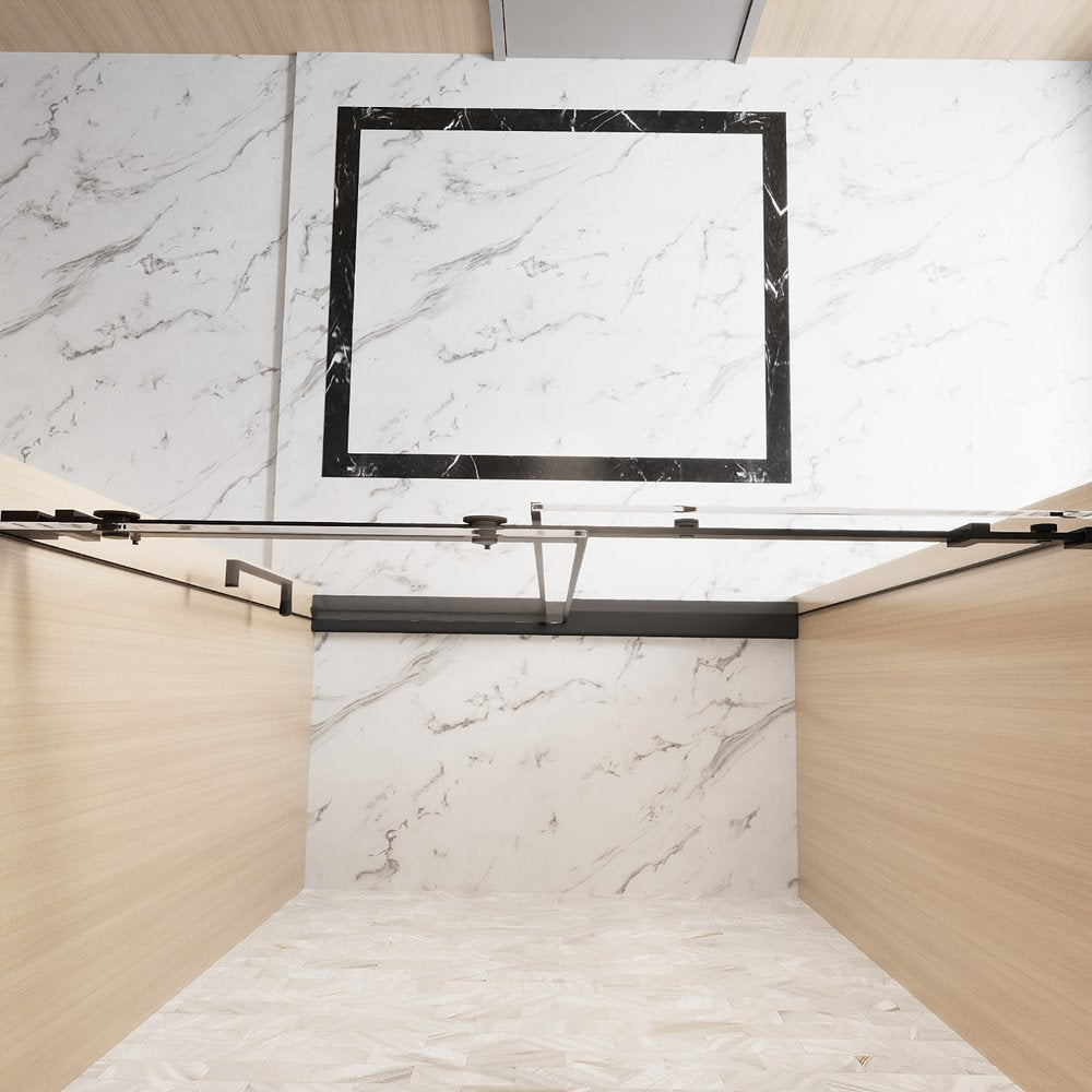 Set of Two Tempered Glass Shower Doors