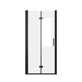 Set of Two Aluminum and Tempered Glass Shower Doors