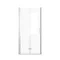 Set of Two Aluminum and Tempered Glass Shower Doors
