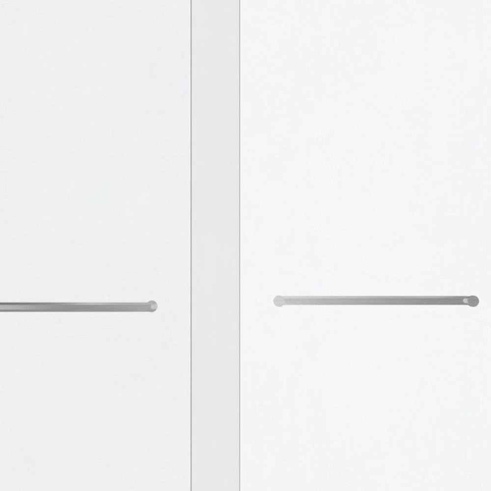 Set of Two Aluminum and Tempered Glass Shower Doors