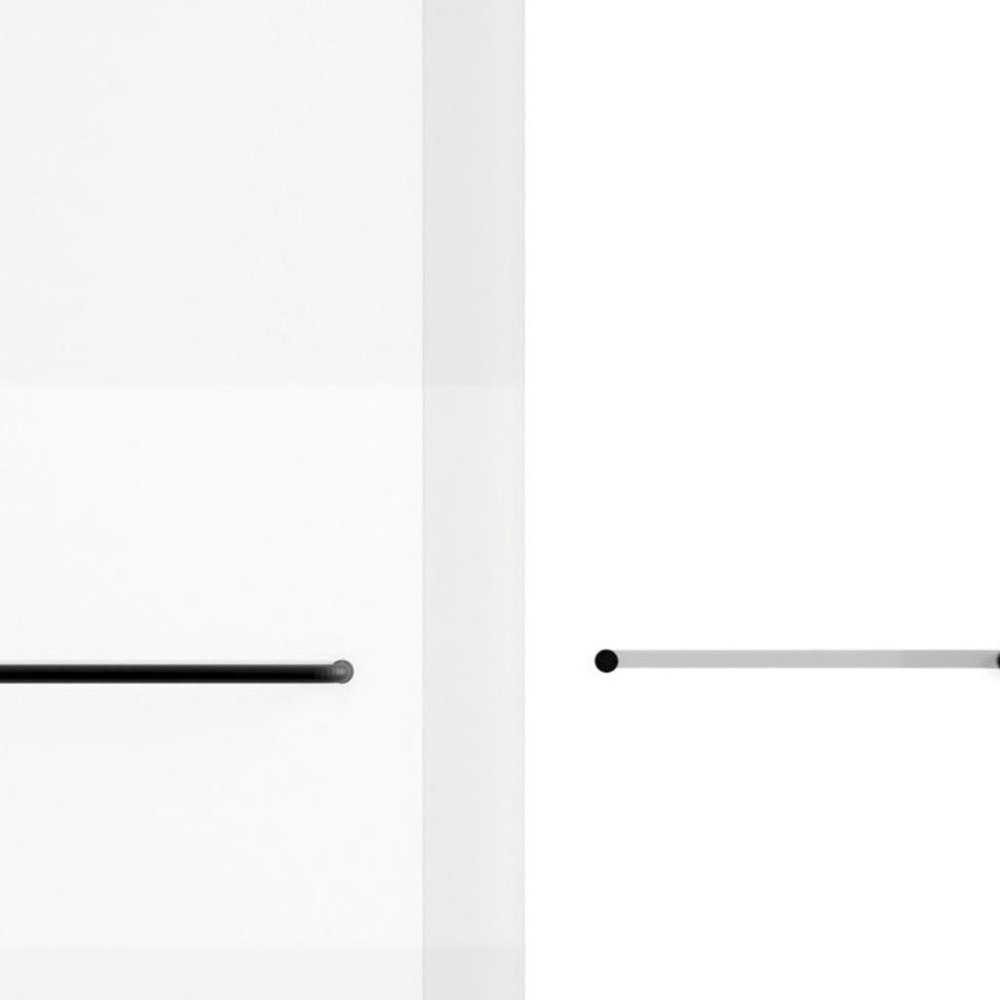 Set of Two Aluminum and Tempered Glass Shower Doors