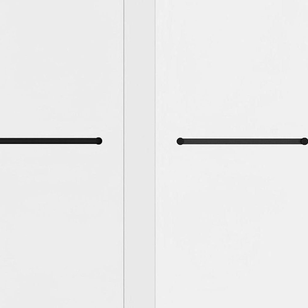Set of Two Aluminum and Tempered Glass Shower Doors