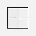 Set of Two Aluminum and Tempered Glass Shower Doors