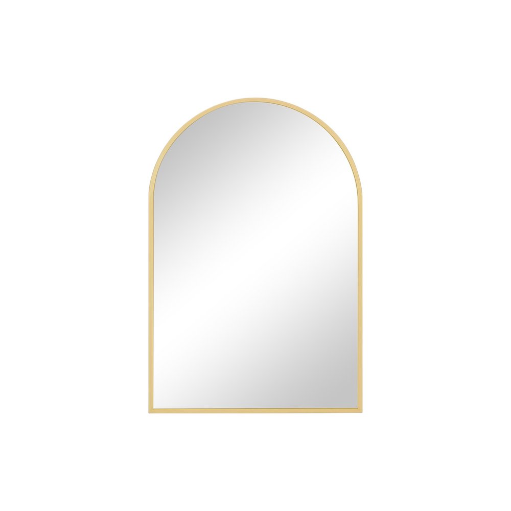 Gold Metal Arch Framed Accent Mirror - 30-inch
