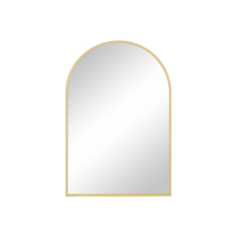 Gold Metal Arch Framed Accent Mirror - 35-inch