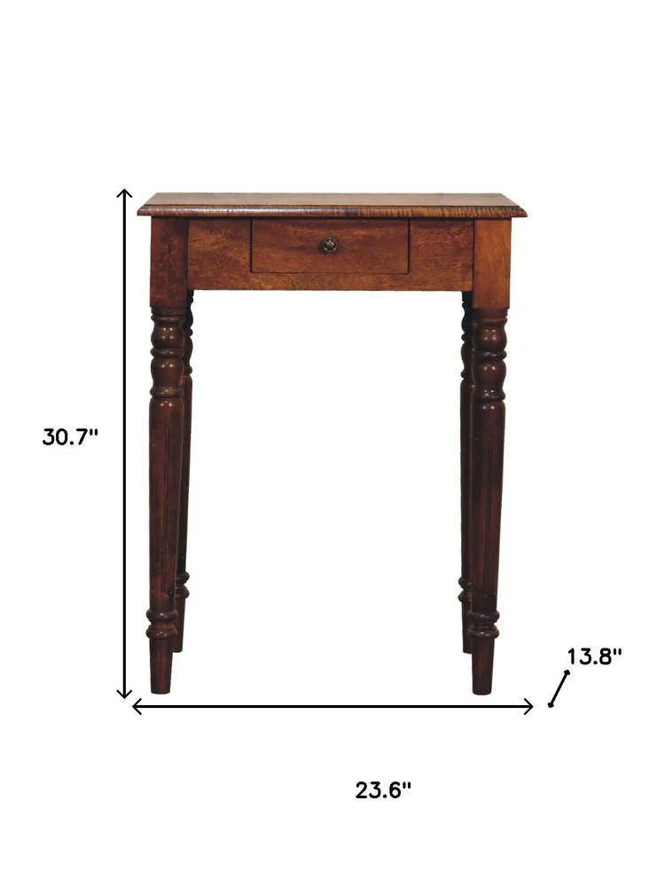 Brown Solid Wood Sideboard - 24-inch