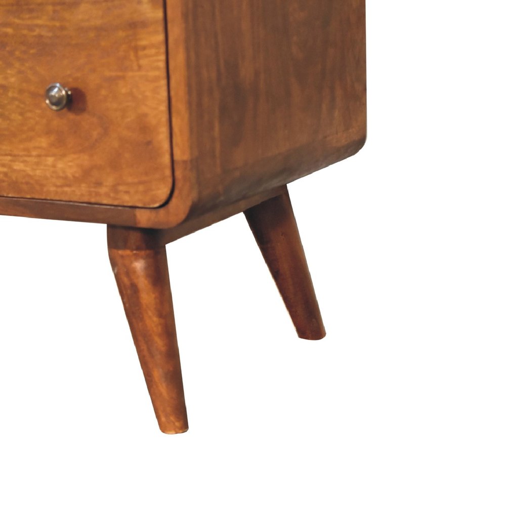 Brown Solid Wood Six Drawer Sideboard - 47-inch
