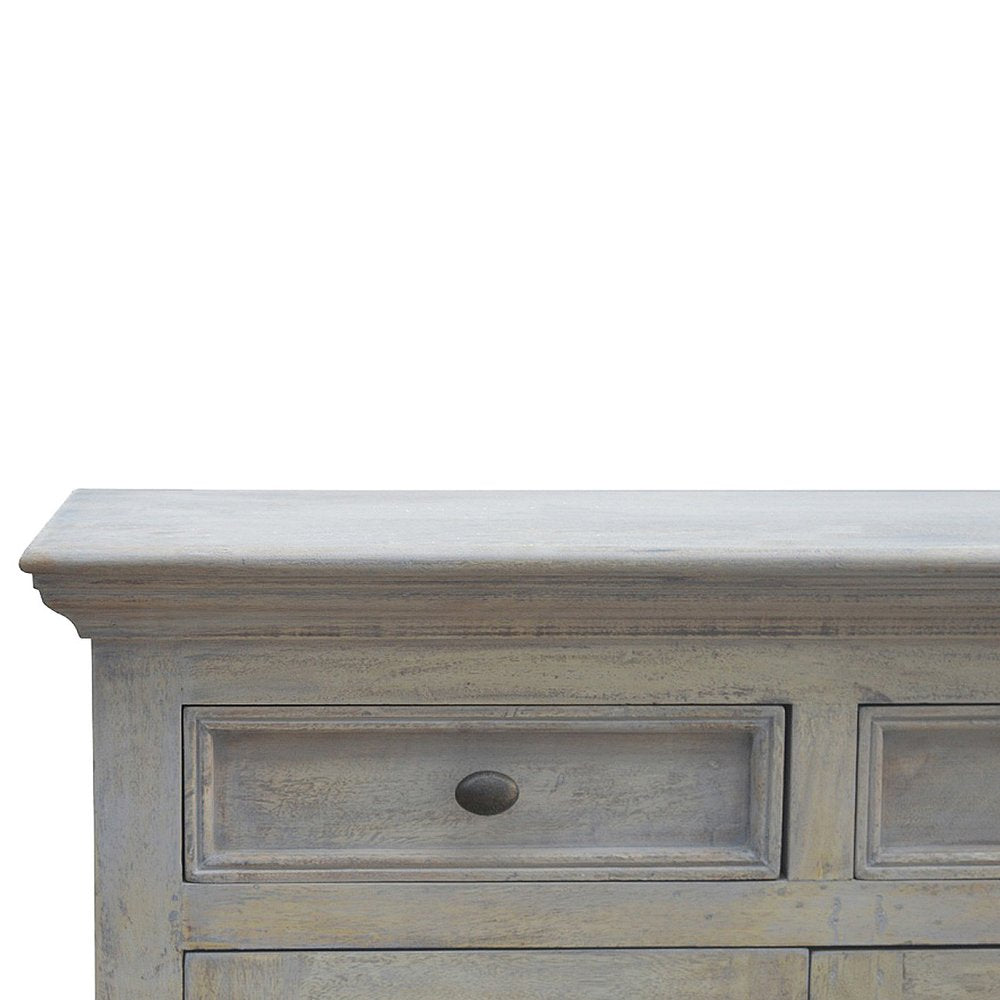 Brown Solid Wood Four Drawer Sideboard - 65-inch