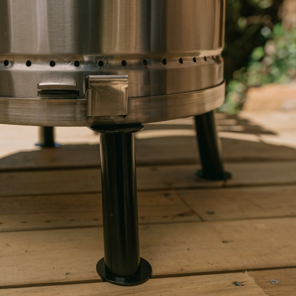 Silver Stainless Steel Portable Smoker Barrel - 23 X 14-inch