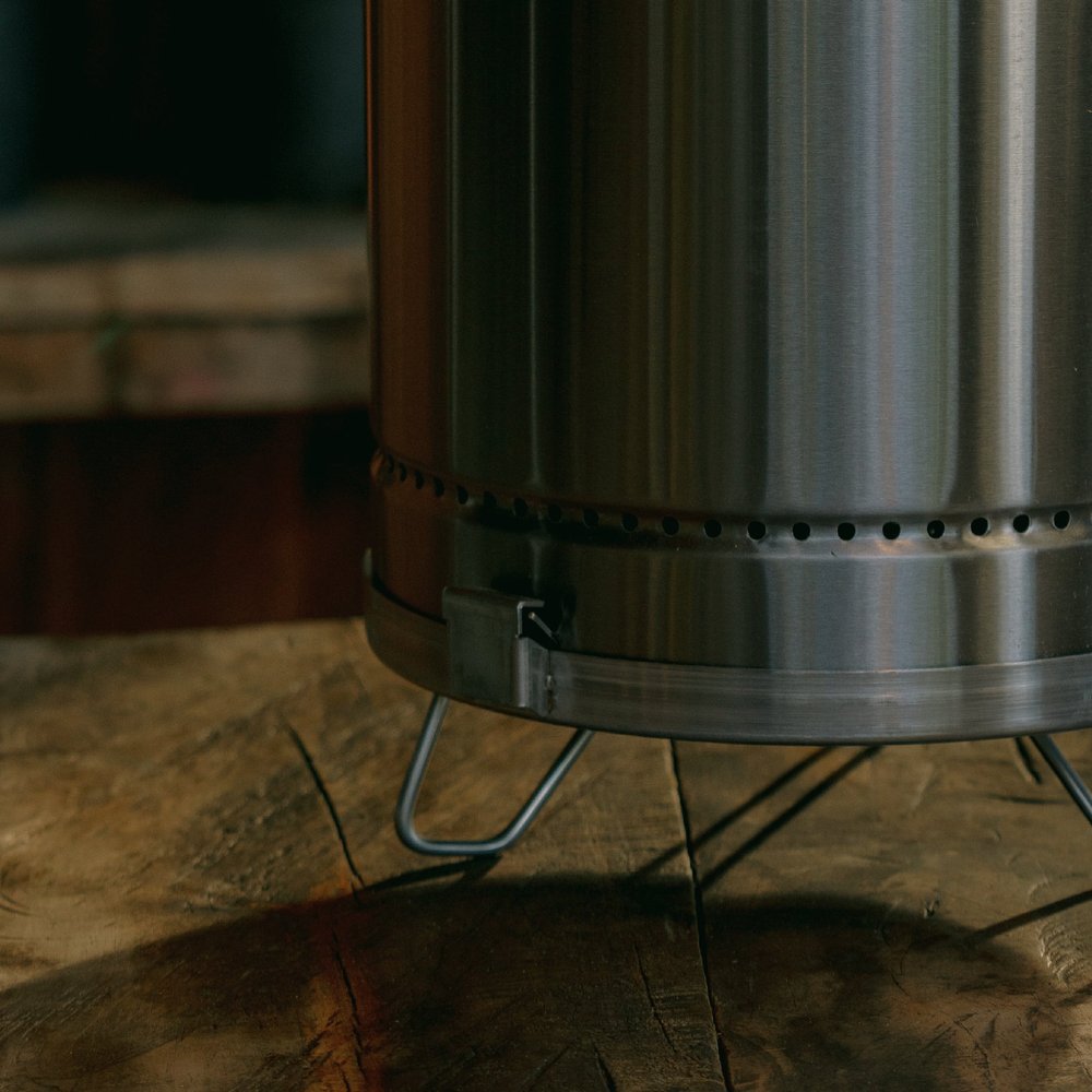 Silver Stainless Steel Portable Smoker Barrel - 31 X 18-inch