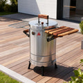 Silver Stainless Steel Portable Smoker Barrel - 19 X 12-inch